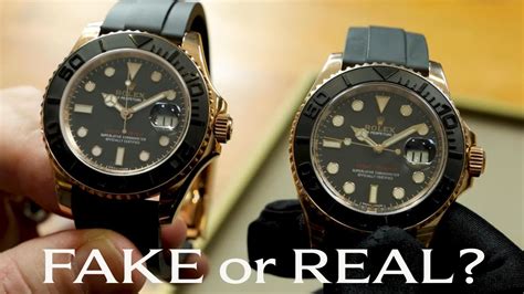 fake rolex yacht master rose gold rainbow|rolex yacht master real or fake.